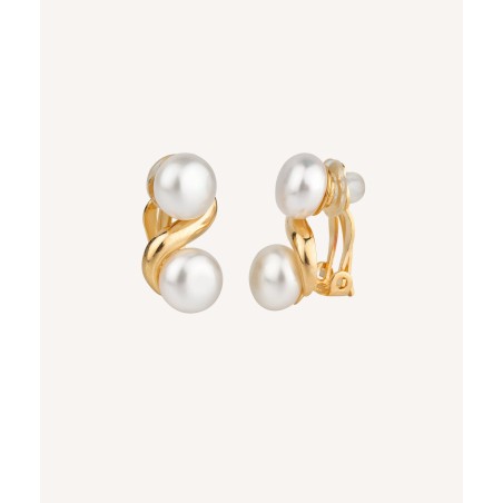 Pendientes chapados en oro  VIDAL y VIDAL G1108B