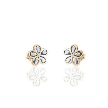 Gold earrings 53-105A