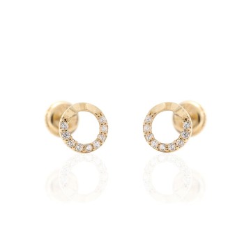 Small earrings in gold 53-16A