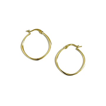 18kt Gold Hoops PE00211