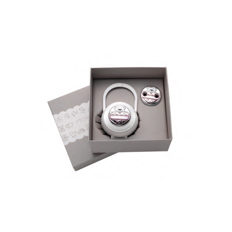 Silver plated pacifier set...