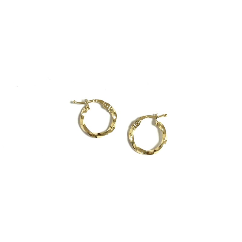 Pendientes de aro en oro 9...