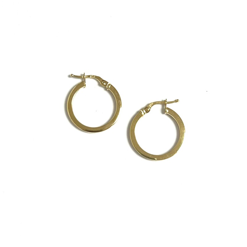Pendientes de aro en oro 9...