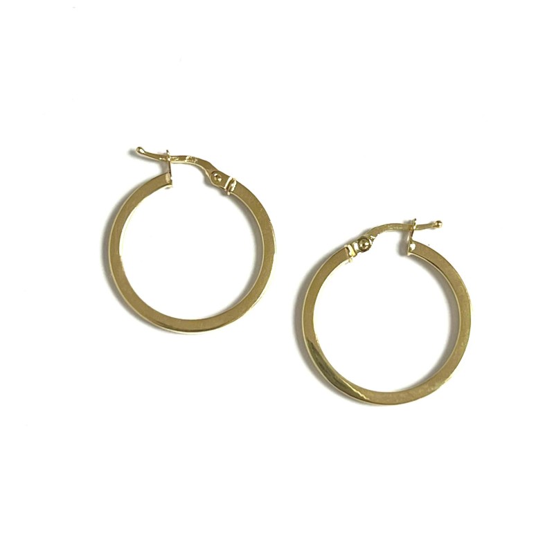 Pendientes de aro en oro 9...