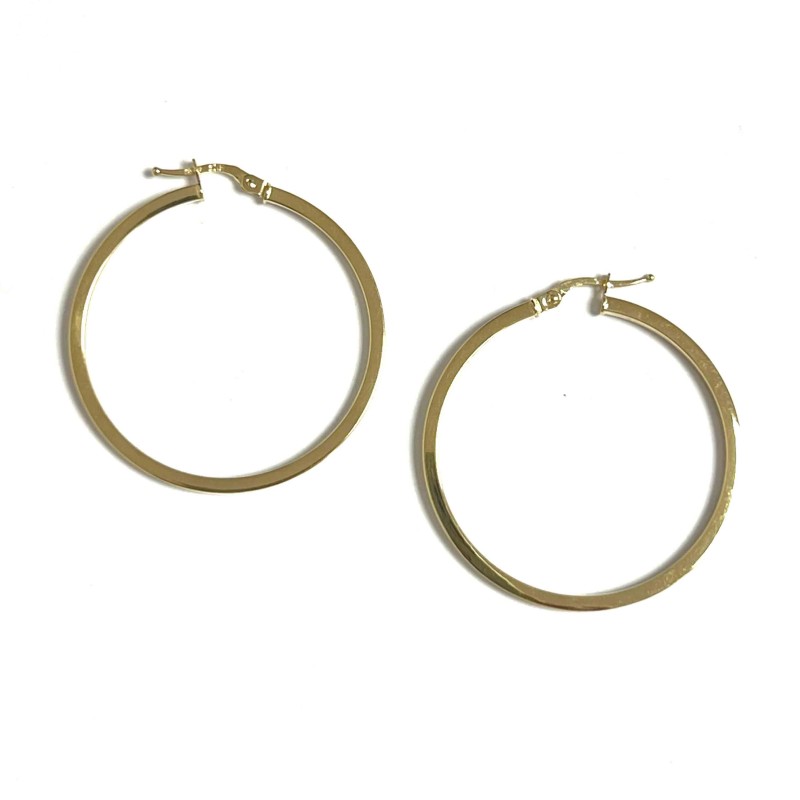 Pendientes de aro en oro 9...