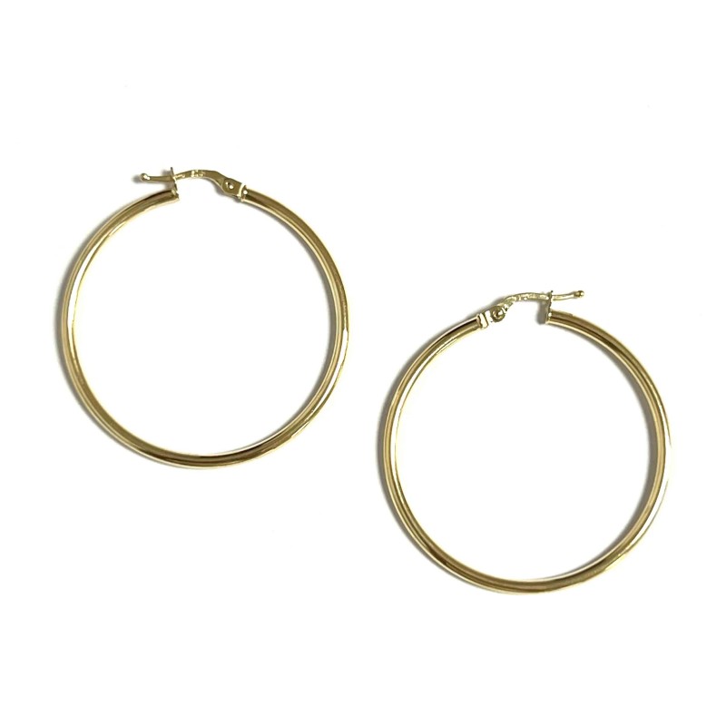 Pendientes de aro en oro 9...