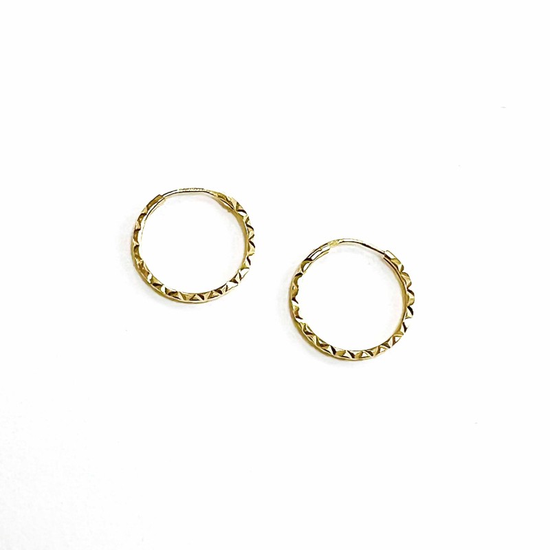 Pendientes de aro en oro 9...