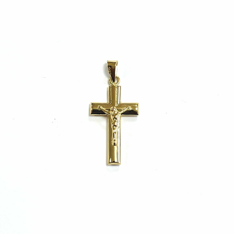 Cruz con Cristo en oro 18kt...