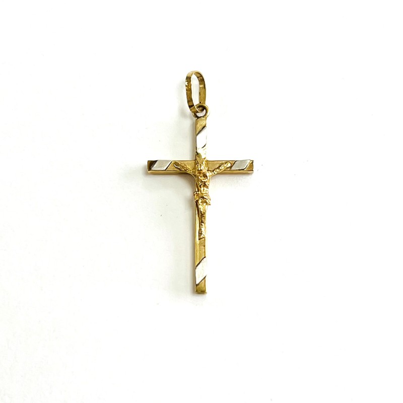 18kt gold cross CR00098