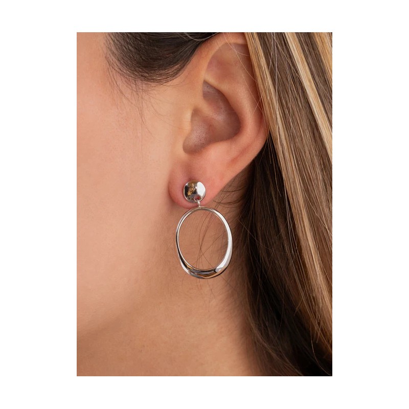 Long Silver earrings -...
