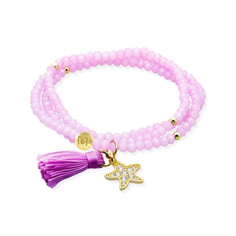 Pulsera lila elastica...