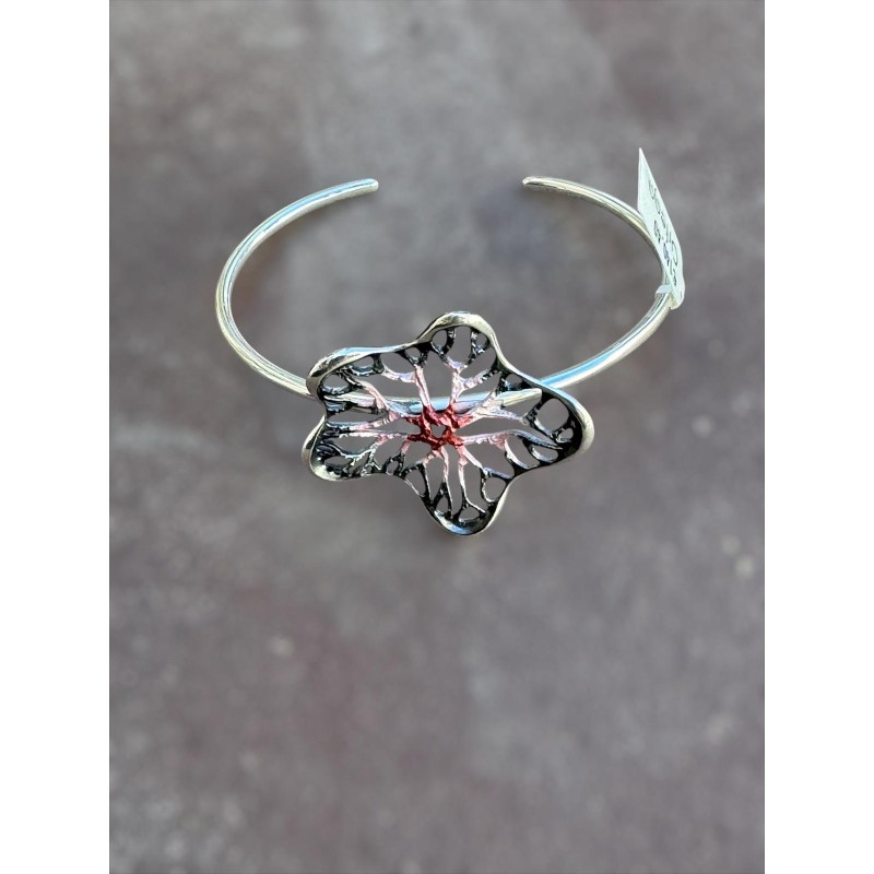 Pulsera  brazalete en plata...