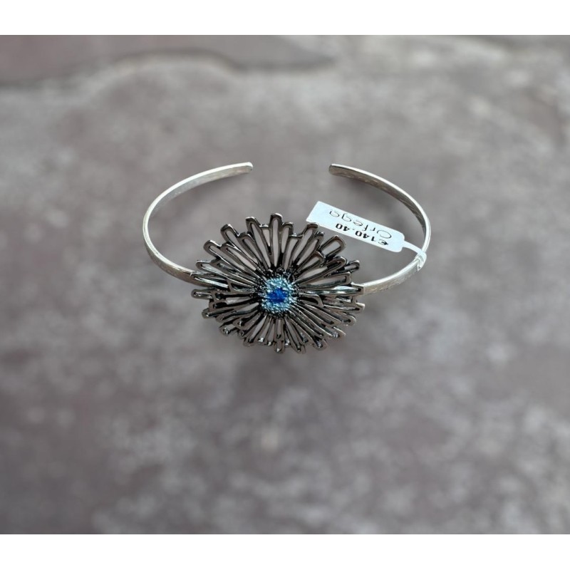 Pulsera  brazalete en plata...