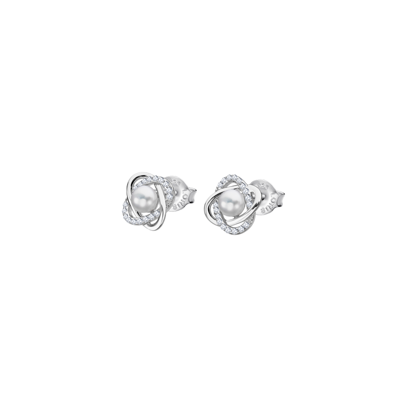 Pendientes en plata ,perla...