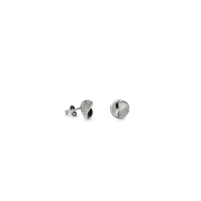 Silver earrings -...