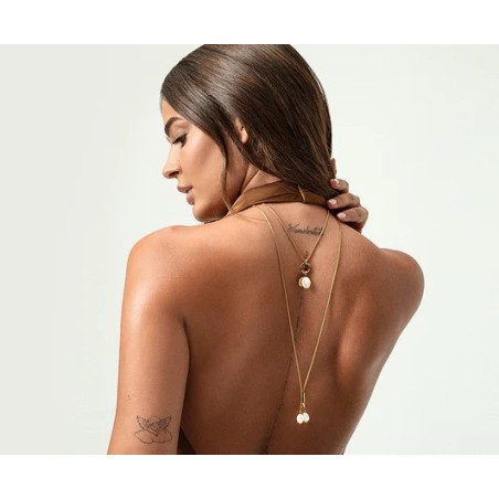 Collar Acero Ip dorado perla Natural -Viceroy 14344C01012