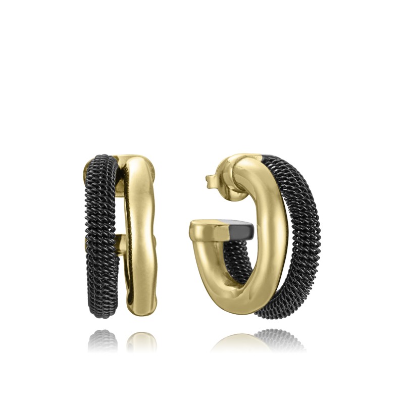 Hoops Earrings in steel -...