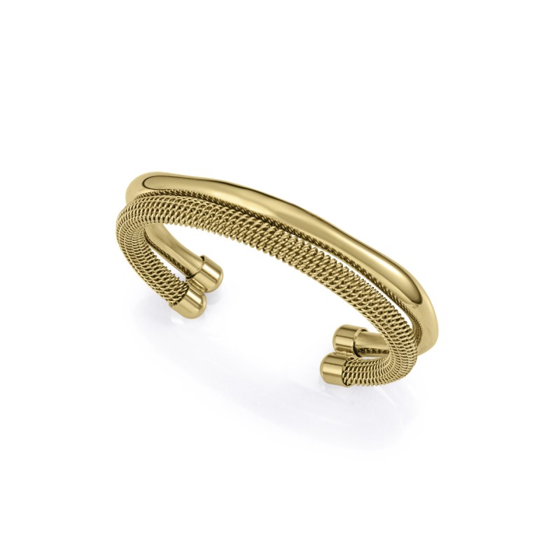 Rigid bracelet in steel -...