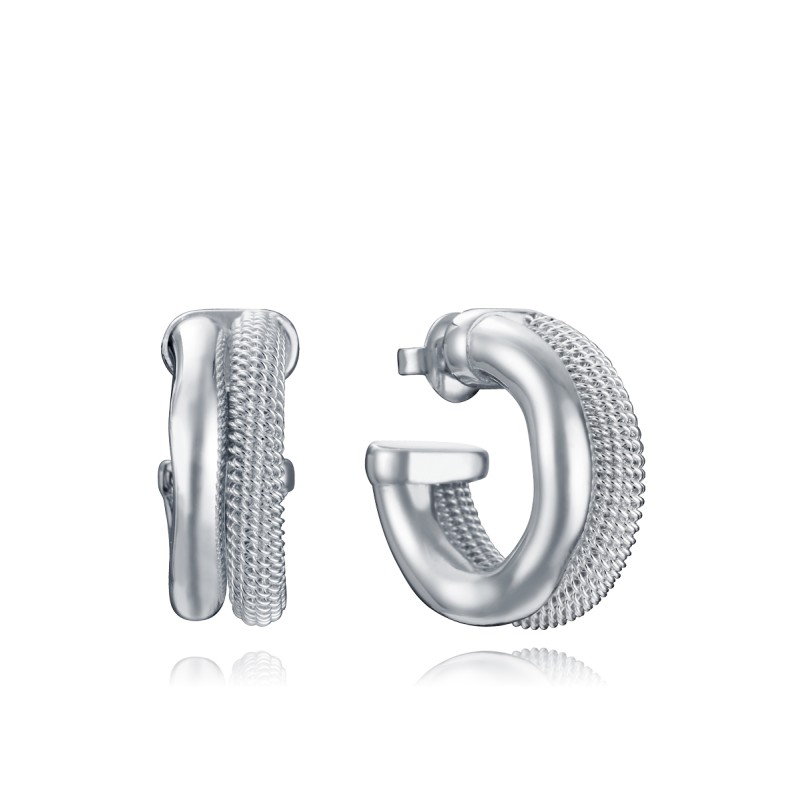 Hoops Earrings in steel -...
