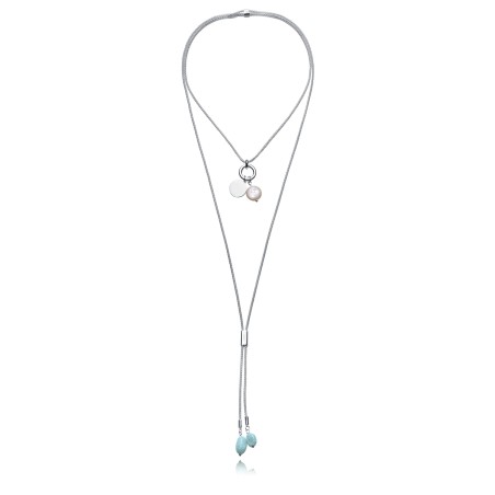 Collar Acero chapado en plata Piedra Natural -Viceroy 14344C01000