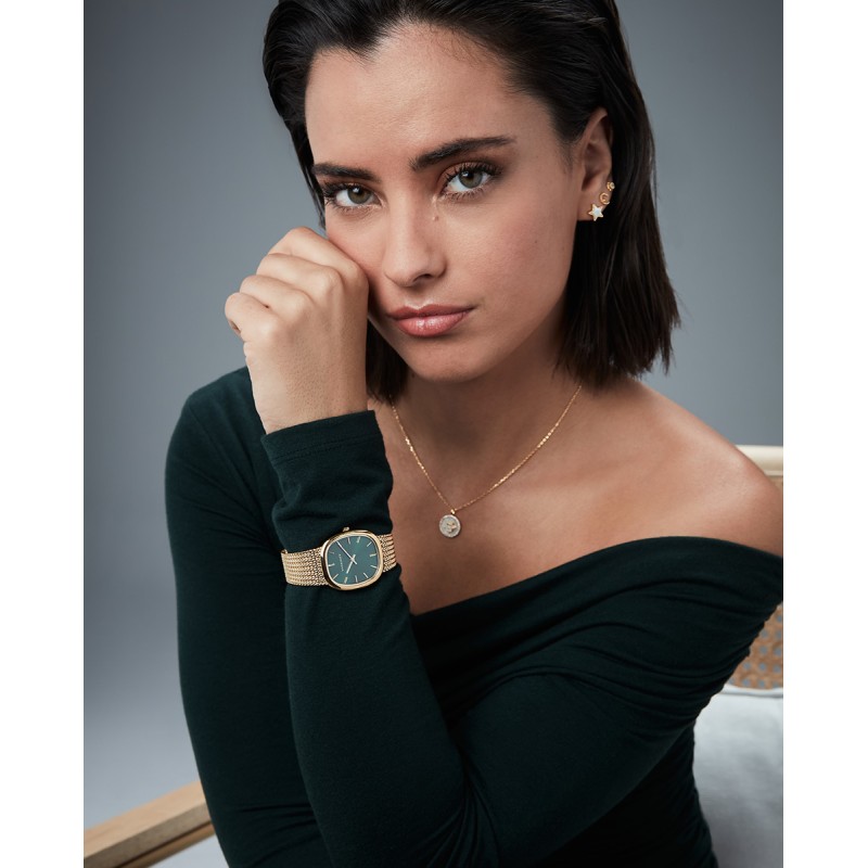 Reloj en acero ip dorado...