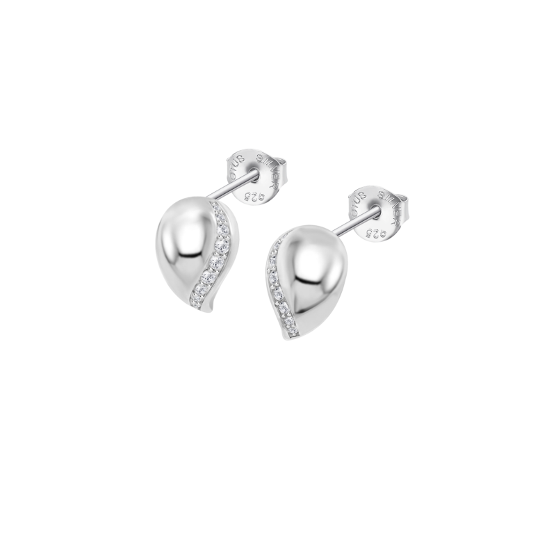 Pendientes en plata Lotus...