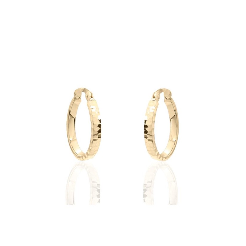 18kt Gold Hoops A593-47-18A