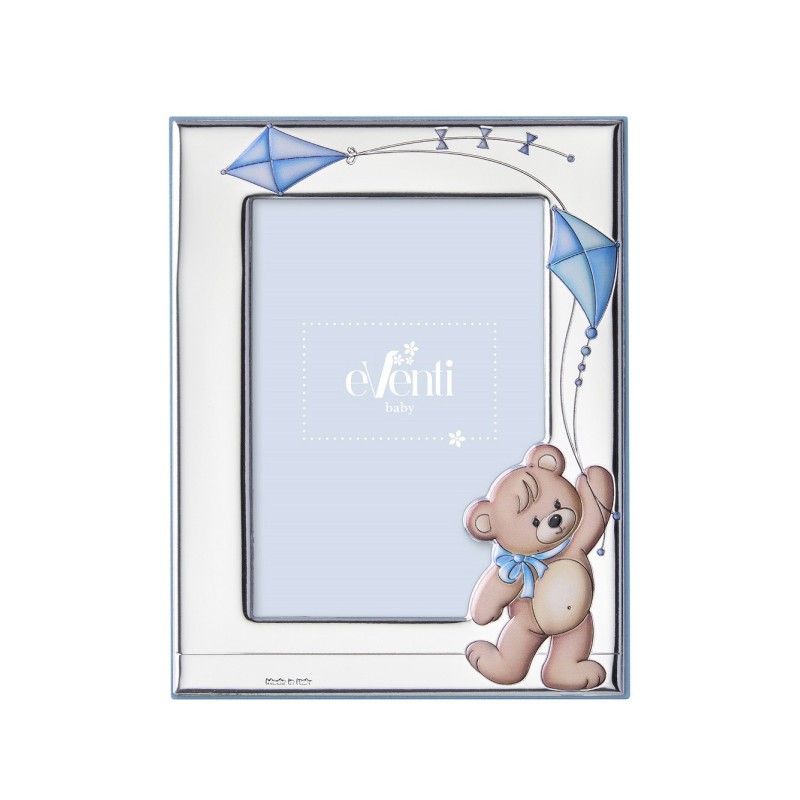 Silver frame with teddy...