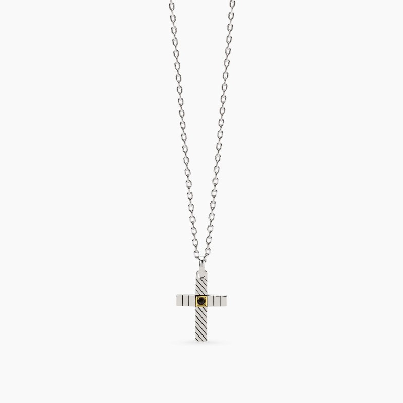 Cruz en plata rodiada - Mabina 553818