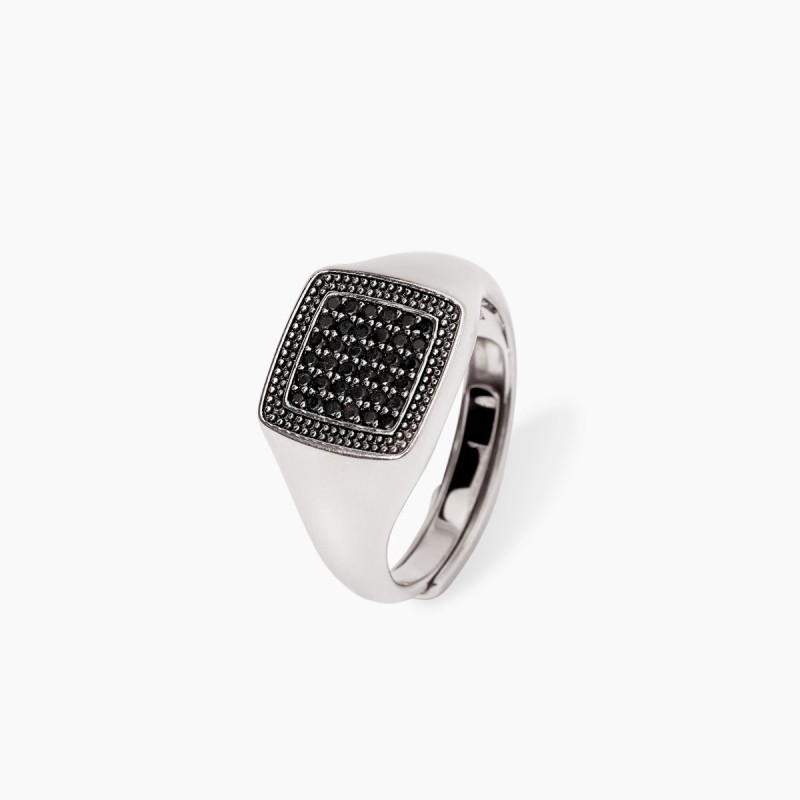 Men's silver ring - Mabina 523322