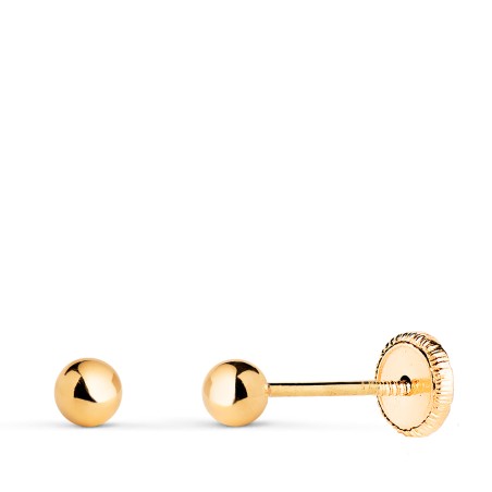 Baby earrings in gold 18kt An7004-3at