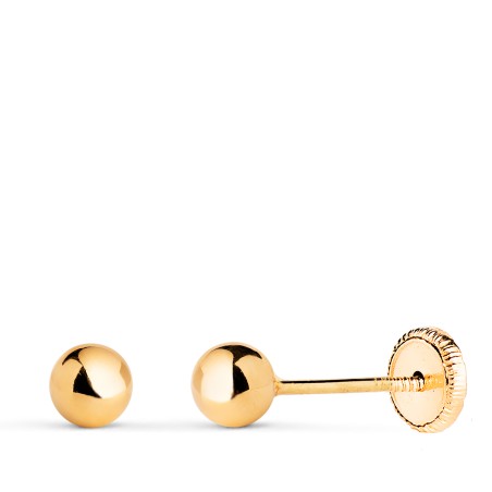Baby earrings in gold 18kt An7004-4at