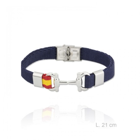 Steel bracelet Albero Spanish flag p-4087