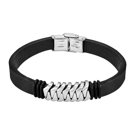 Pulsera en acero y caucho - Lotus Style ls2588/2/1
