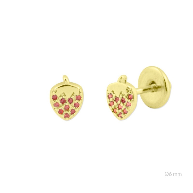 Baby earrings in gold-plated silver - A152878