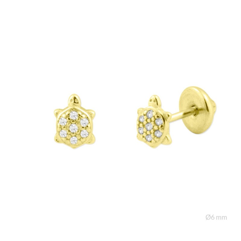 Baby earrings in gold-plated silver - A152882