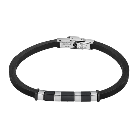 Pulsera en acero y caucho - Lotus Style ls2538/2/3