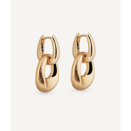 Pendientes  largos chapados en oro  Vidal y vidal X48085