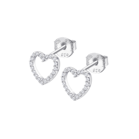 Pendientes en forma de corazón en plata Lotus silver lp3670-4/1