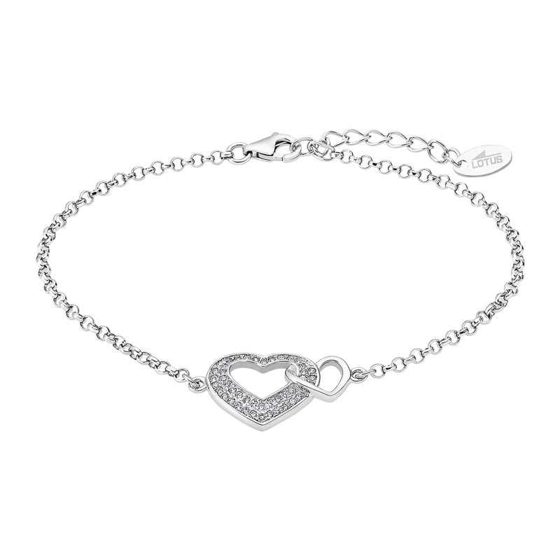 Pulsera en plata con corazones - Lotus silver lp1917-2/1
