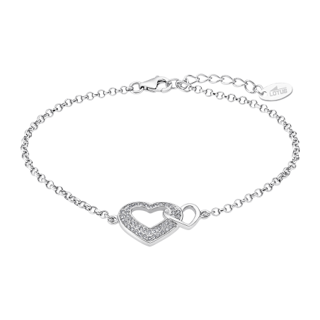Pulsera en plata con corazones - Lotus silver lp1917-2/1