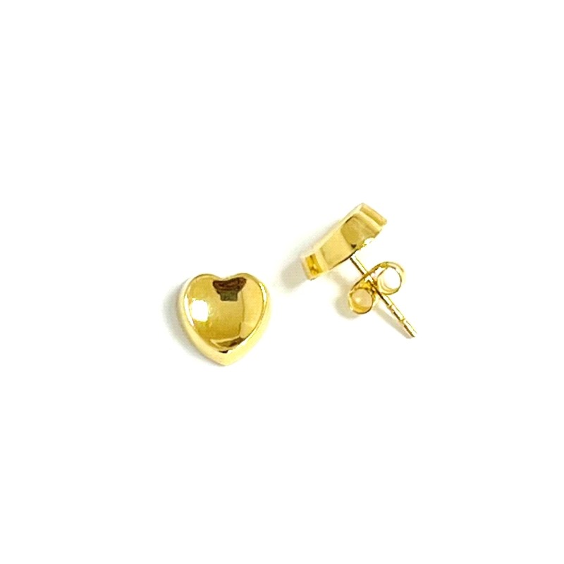 Pendientes en oro de 9 kt en forma de corazón PE03801