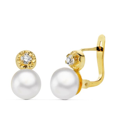 9 kt  gold earrings A9K20360