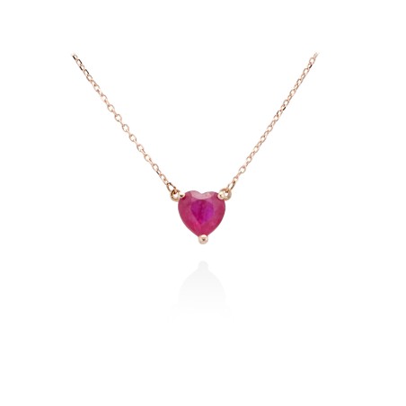 Gargantilla en oro 18kt y Rubí - Marina Garcia A2630GS40