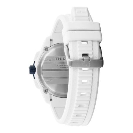 Tommy Hilfiger Reloj Cronógrafo de Cuarzo con Calendario para Hombre con Correa de Silicona blanca  1792231