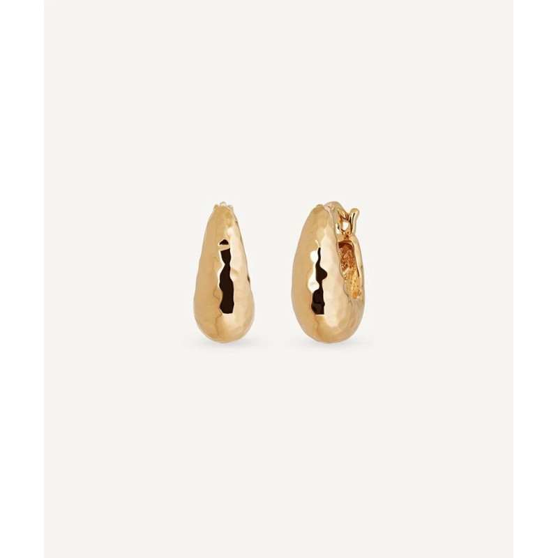 Gold plated Hoops earrings vidal & vidal G3916