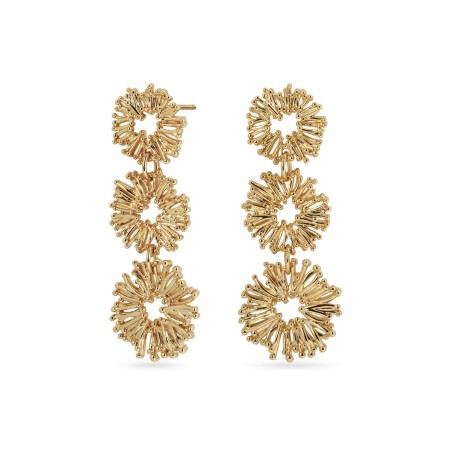 Long gold plated earrings vidal y vidal  X48027