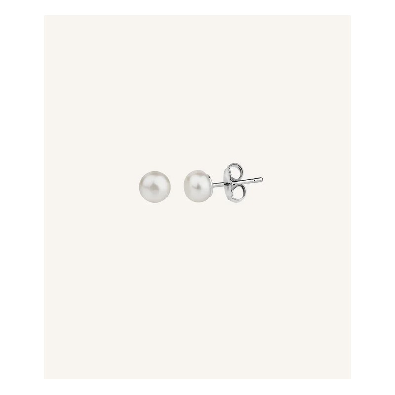 Pearl and silver earrings Vidal y vidal P2205C