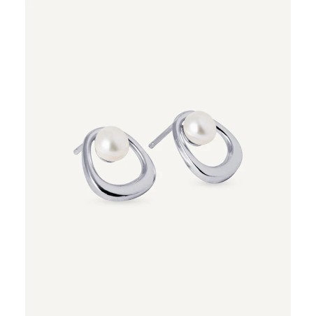 Pendientes en plata y perla cultivada -  Vidal y vidal P4042