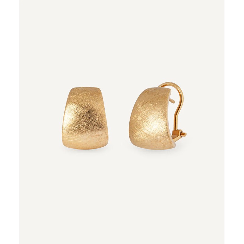 Pendientes con cierre omega  chapados en oro Vidal y vidal G4022